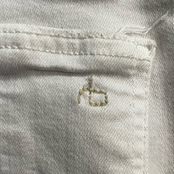 Rag and Bone - super stretchy white distressed denim - Picture 3 of 5